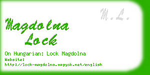 magdolna lock business card